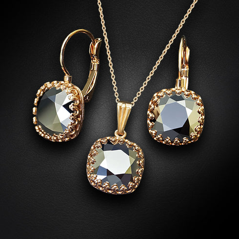 Комплект "Vintāžš V (Light Chrome)" с кристаллами Swarovski™